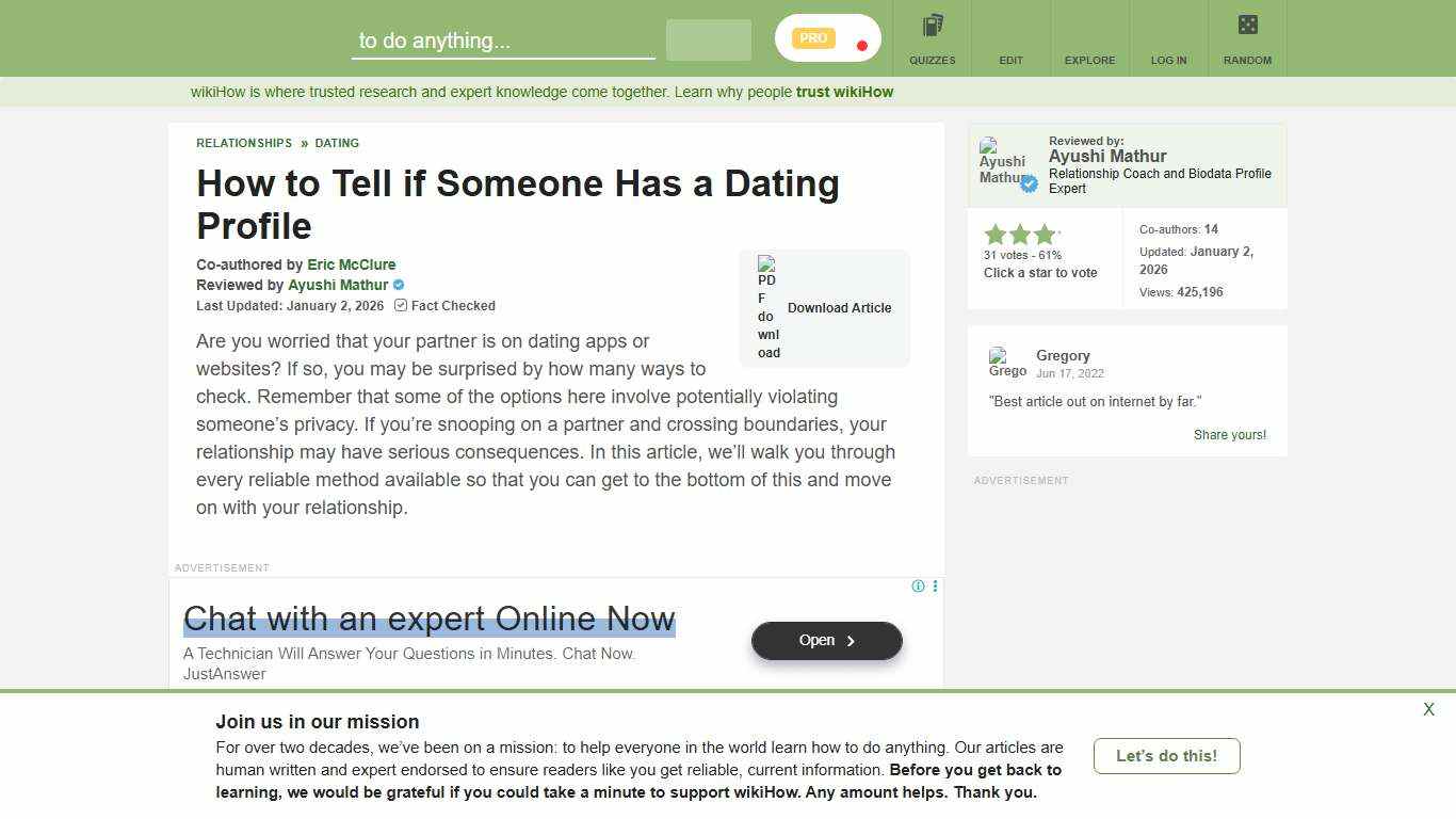 11 Ways to Tell if Someone Has a Dating Profile - wikiHow